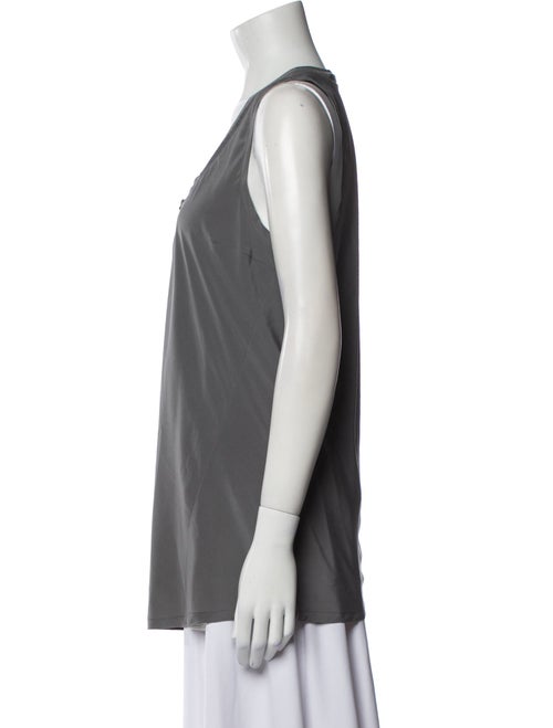 Brunello Cucinelli Silk Scoop Neck Top