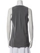Brunello Cucinelli Silk Scoop Neck Top