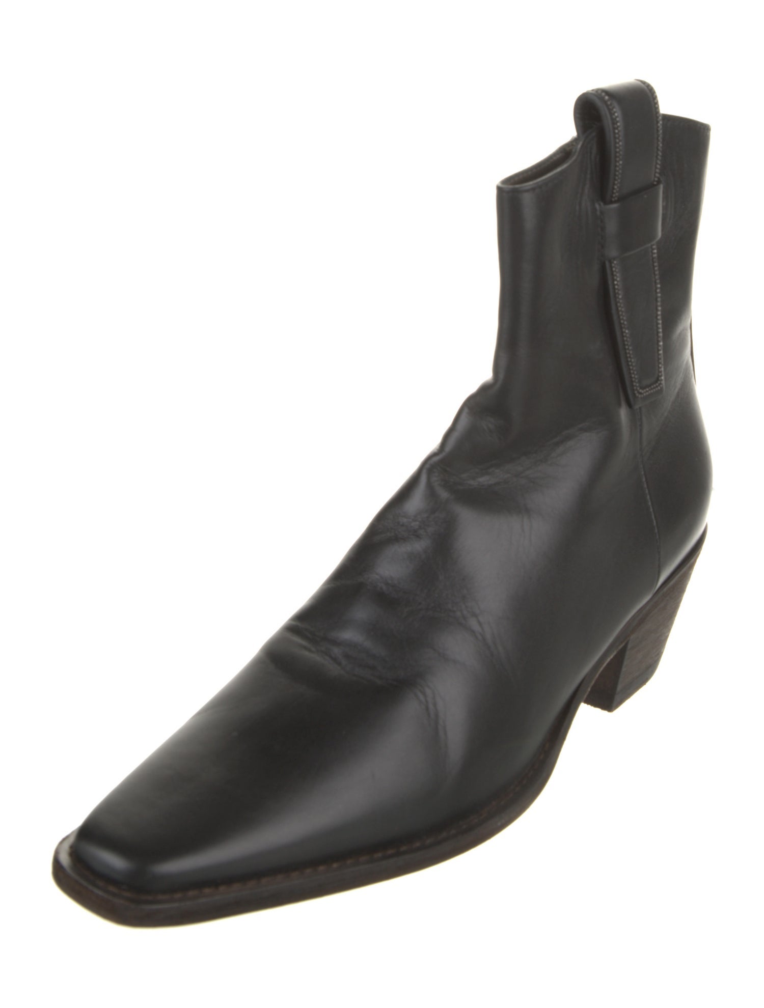 Brunello Cucinelli Leather Western Boots