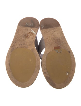 Brunello Cucinelli Monili Suede Slides