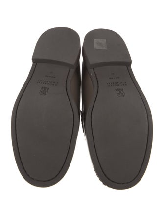 Brunello Cucinelli Monili Leather Mules