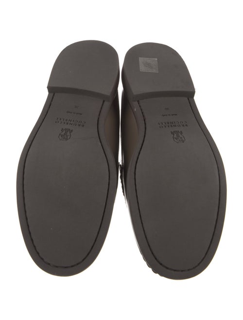 Brunello Cucinelli Monili Leather Mules