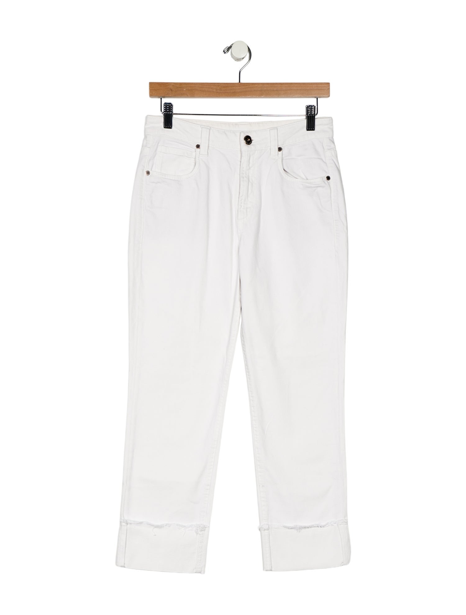 Brunello Cucinelli High-Rise Straight Leg Jeans