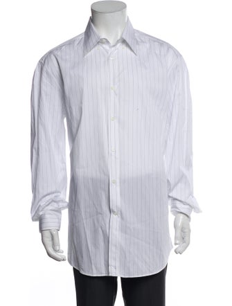 Brunello Cucinelli Striped Long Sleeve Shirt