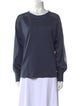 Brunello Cucinelli Bateau Neckline Long Sleeve Top