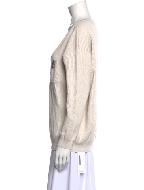 Brunello Cucinelli V-Neck Long Sleeve Top