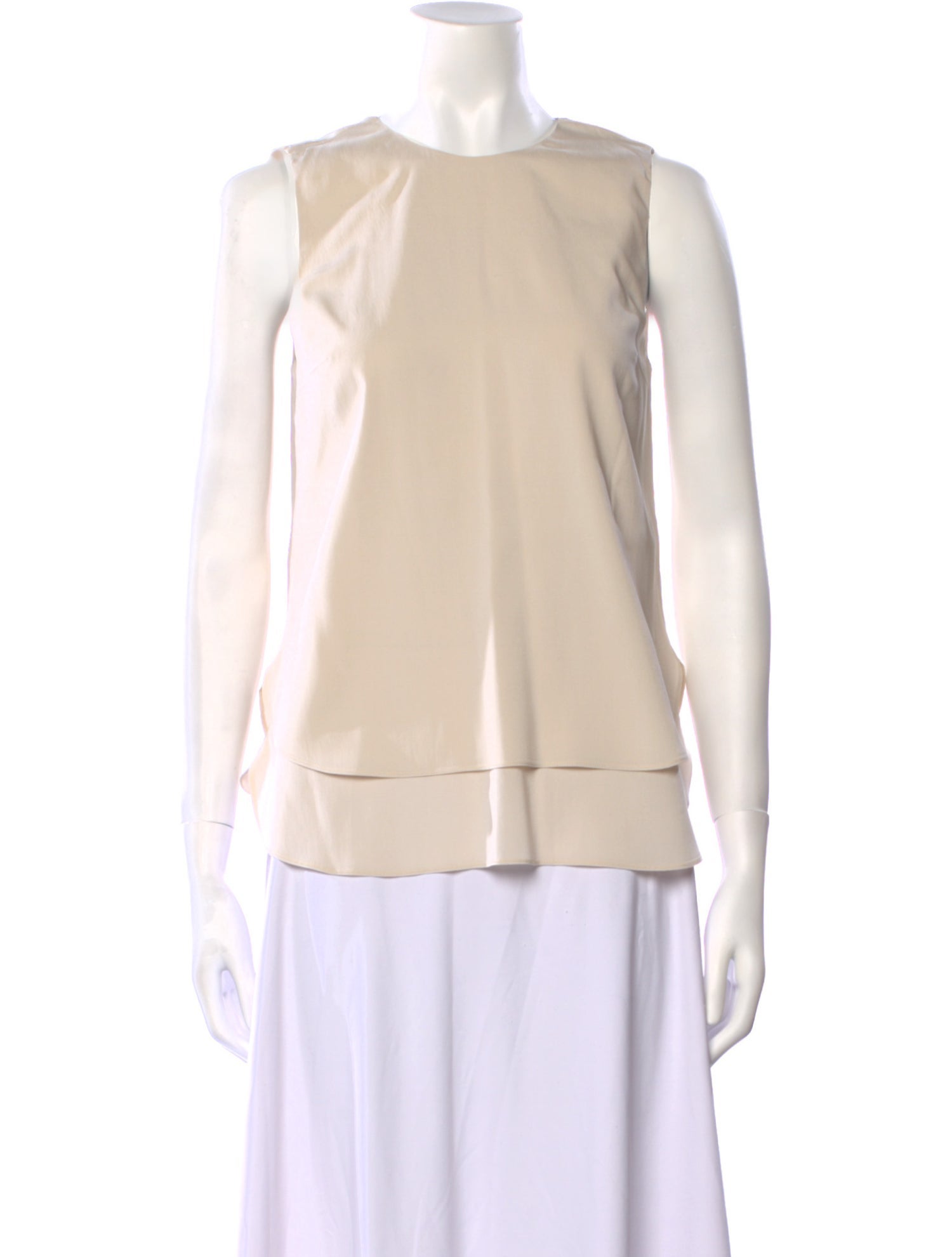 Brunello Cucinelli Silk Crew Neck Top