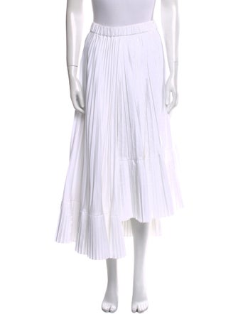 Brunello Cucinelli Pleated Accents Midi Length Skirt