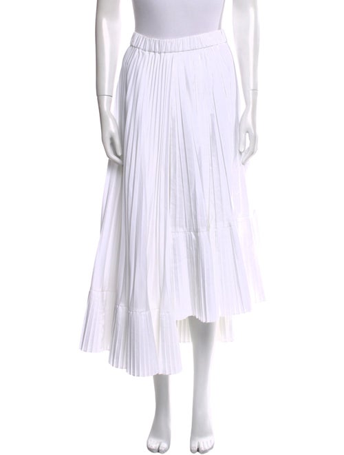 Brunello Cucinelli Pleated Accents Midi Length Skirt