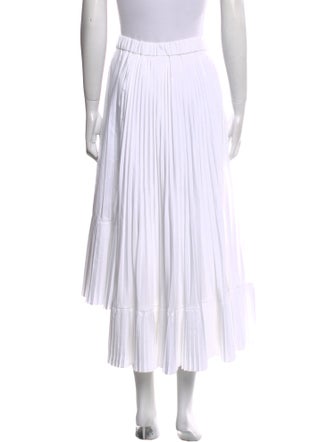 Brunello Cucinelli Pleated Accents Midi Length Skirt