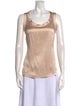 Brunello Cucinelli Silk Scoop Neck Top