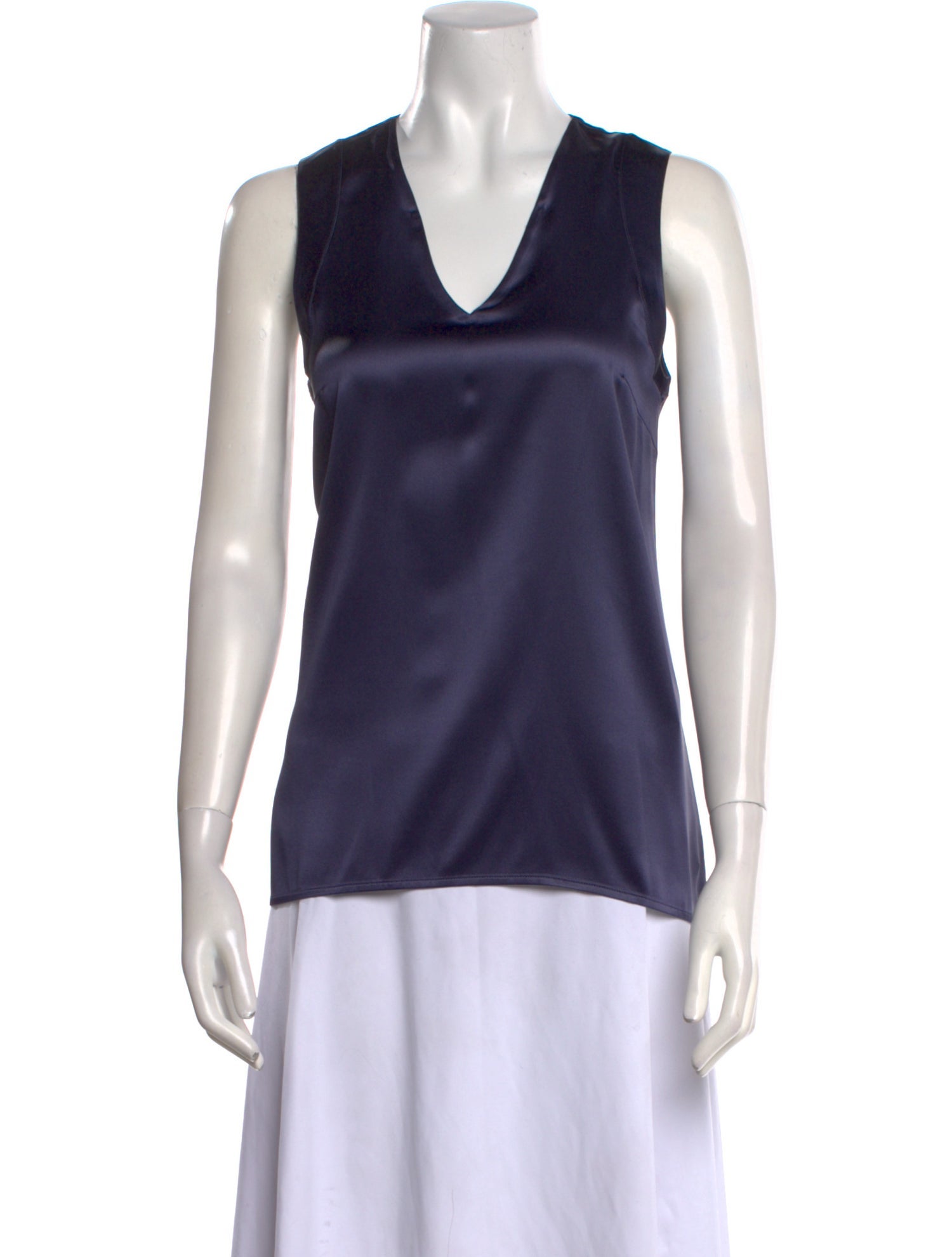 Brunello Cucinelli Silk V-Neck Top