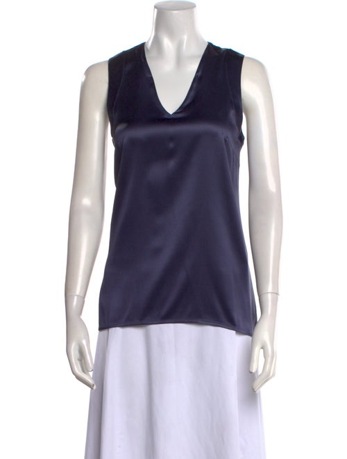 Brunello Cucinelli Silk V-Neck Top