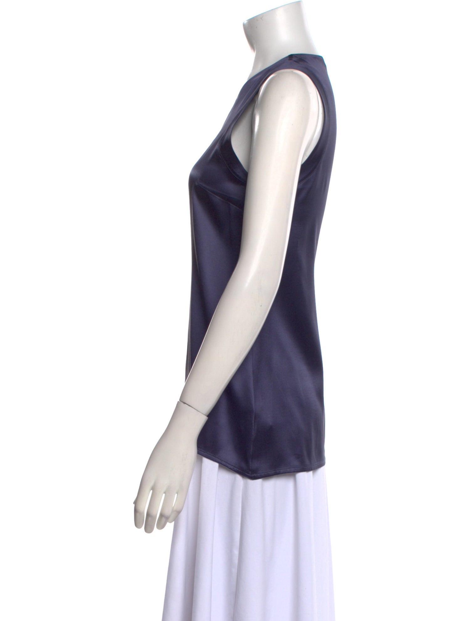 Brunello Cucinelli Silk V-Neck Top