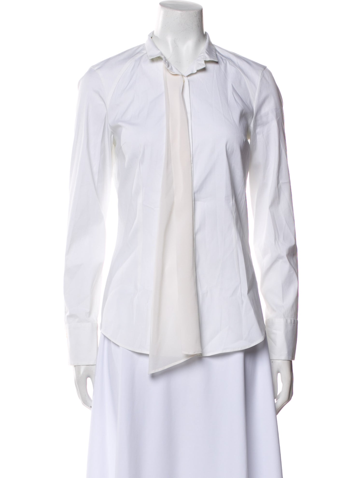 Brunello Cucinelli Long Sleeve Button-Up Top