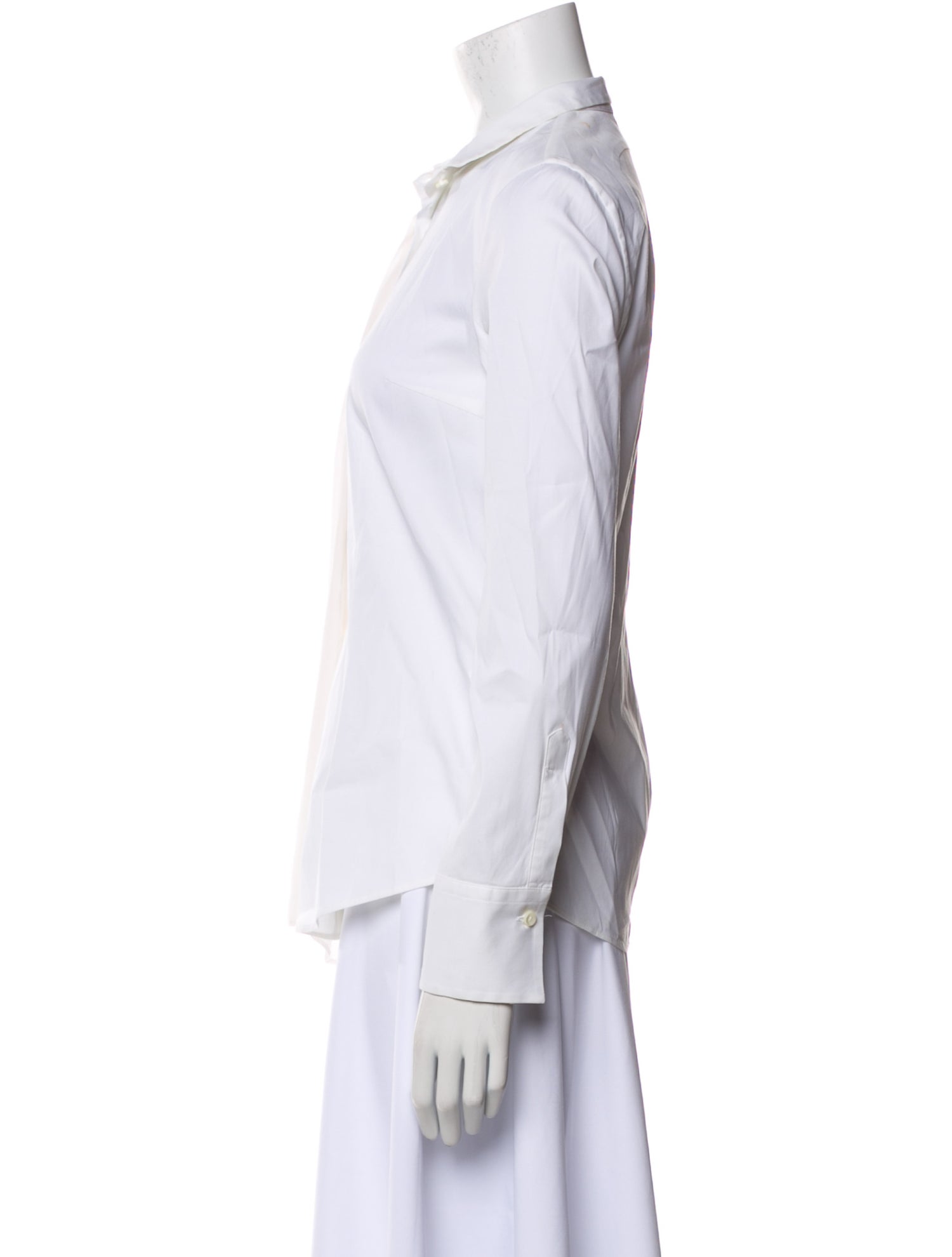 Brunello Cucinelli Long Sleeve Button-Up Top