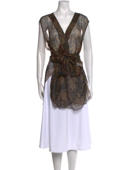 Brunello Cucinelli Silk Printed Tunic