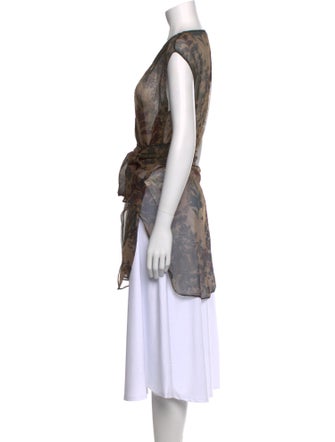 Brunello Cucinelli Silk Printed Tunic