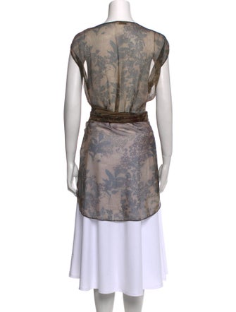 Brunello Cucinelli Silk Printed Tunic