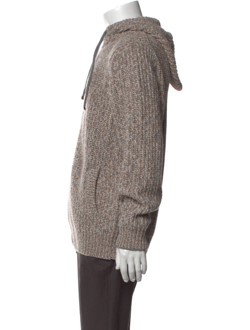 Brunello Cucinelli Virgin Wool Mock Neck Cardigan