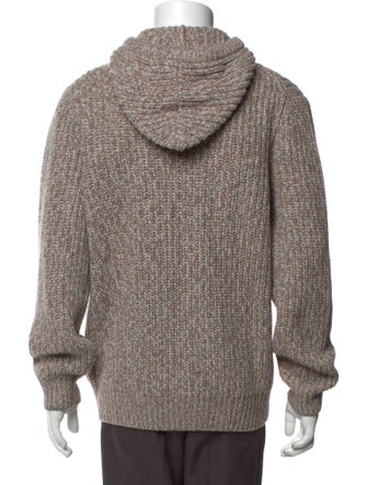 Brunello Cucinelli Virgin Wool Mock Neck Cardigan