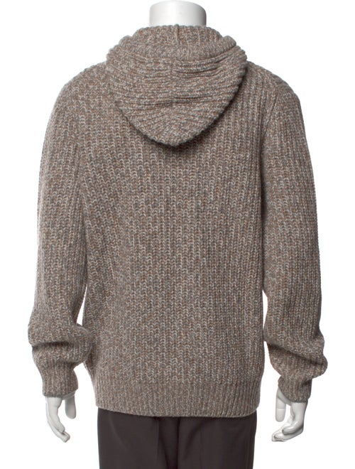 Brunello Cucinelli Virgin Wool Mock Neck Cardigan
