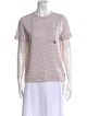 Brunello Cucinelli Linen Striped T-Shirt