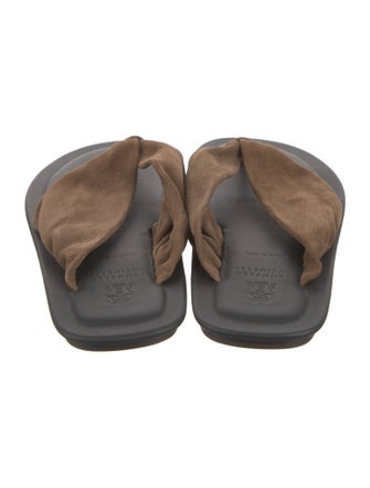 Brunello Cucinelli Suede Slides