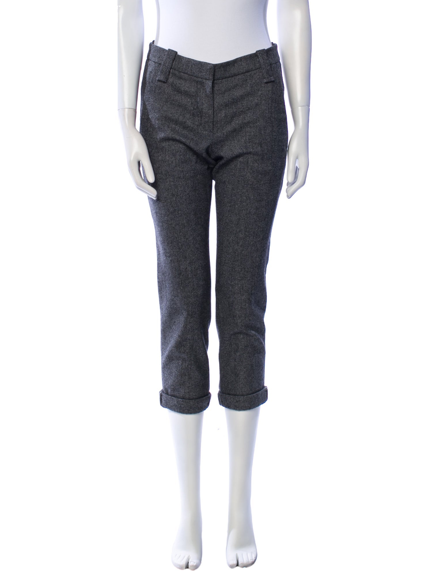 Brunello Cucinelli Virgin Wool Straight Leg Pants