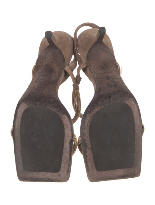 Brunello Cucinelli Monili Suede Slides