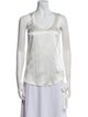 Brunello Cucinelli Silk Scoop Neck Top