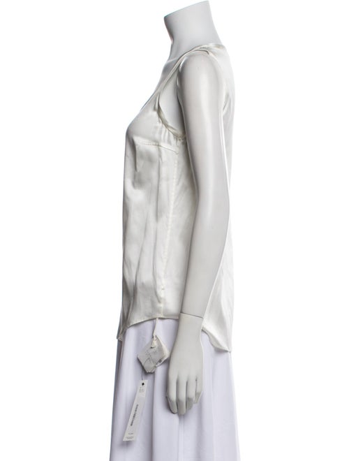 Brunello Cucinelli Silk Scoop Neck Top