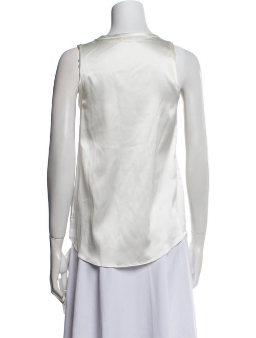 Brunello Cucinelli Silk Scoop Neck Top