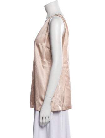 Brunello Cucinelli Silk V-Neck Top
