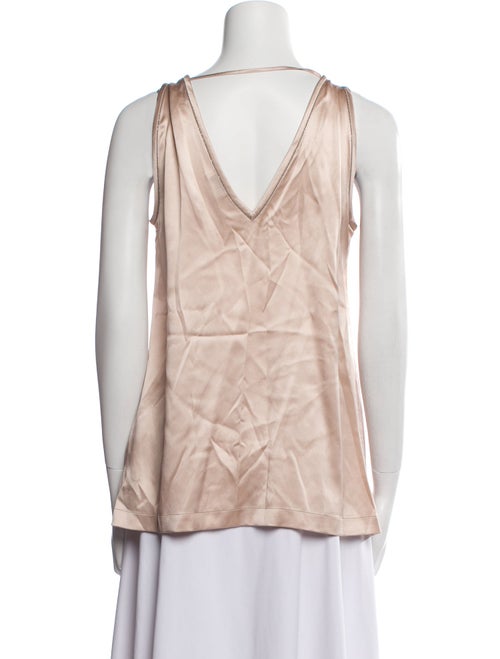 Brunello Cucinelli Silk V-Neck Top