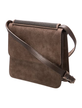 Brunello Cucinelli Suede Crossbody Bag