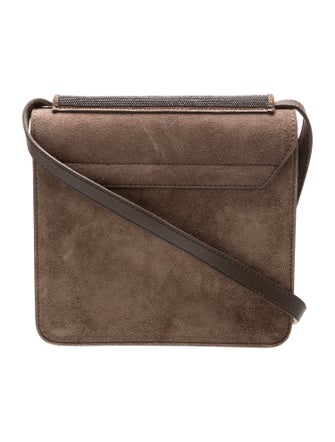 Brunello Cucinelli Suede Crossbody Bag