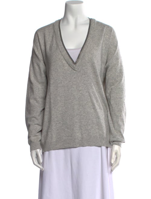 Brunello Cucinelli Virgin Wool V-Neck Sweater