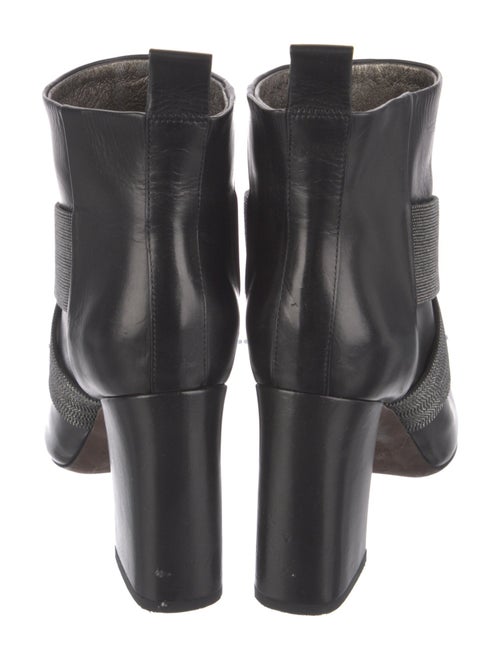 Brunello Cucinelli Monili Leather Lace-Up Boots