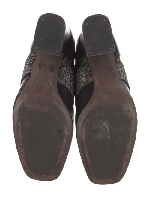 Brunello Cucinelli Monili Leather Lace-Up Boots