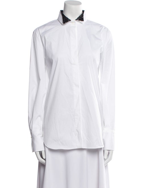 Brunello Cucinelli Long Sleeve Button-Up Top