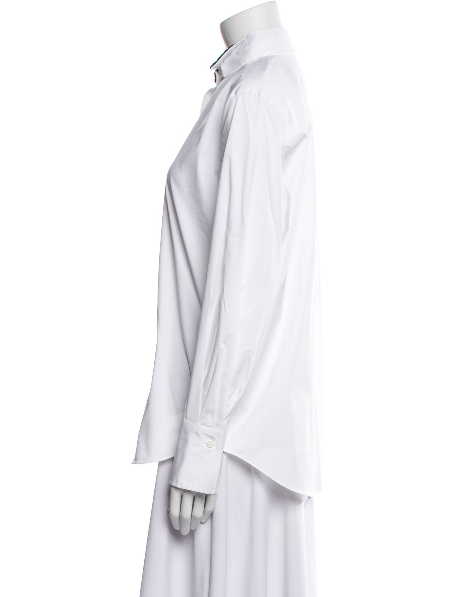 Brunello Cucinelli Long Sleeve Button-Up Top