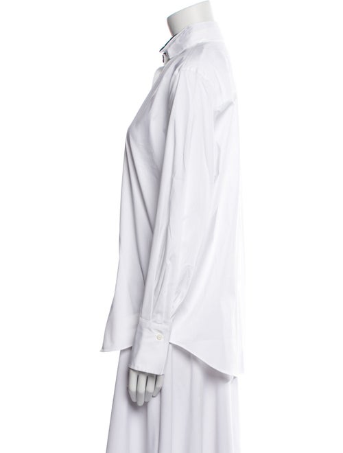 Brunello Cucinelli Long Sleeve Button-Up Top