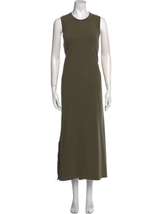 Brunello Cucinelli Crew Neck Long Dress