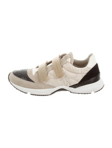Brunello Cucinelli Monili-Trimmed Low-Top Sneakers