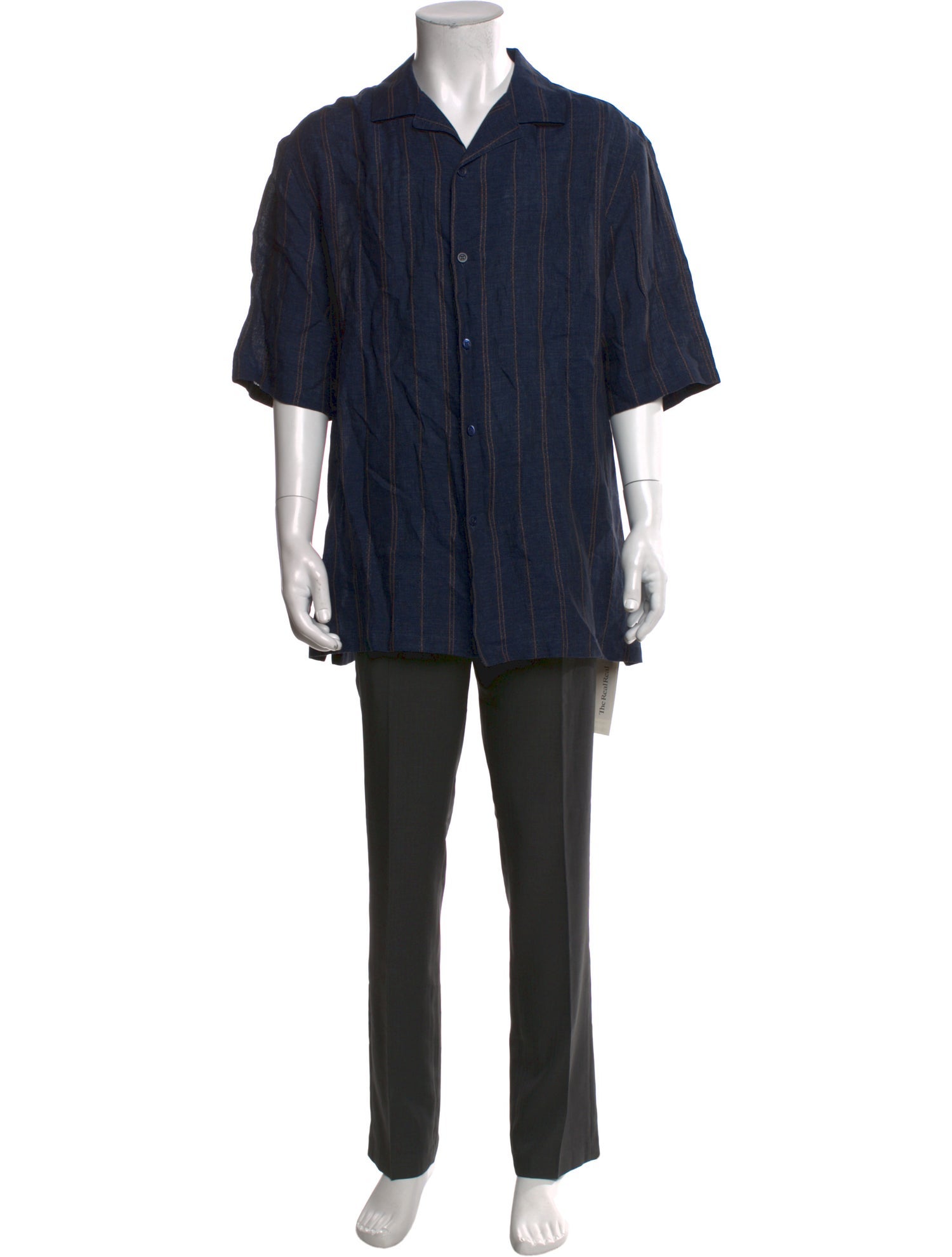 Brunello Cucinelli Linen Striped Shirt
