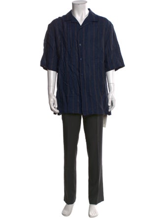 Brunello Cucinelli Linen Striped Shirt