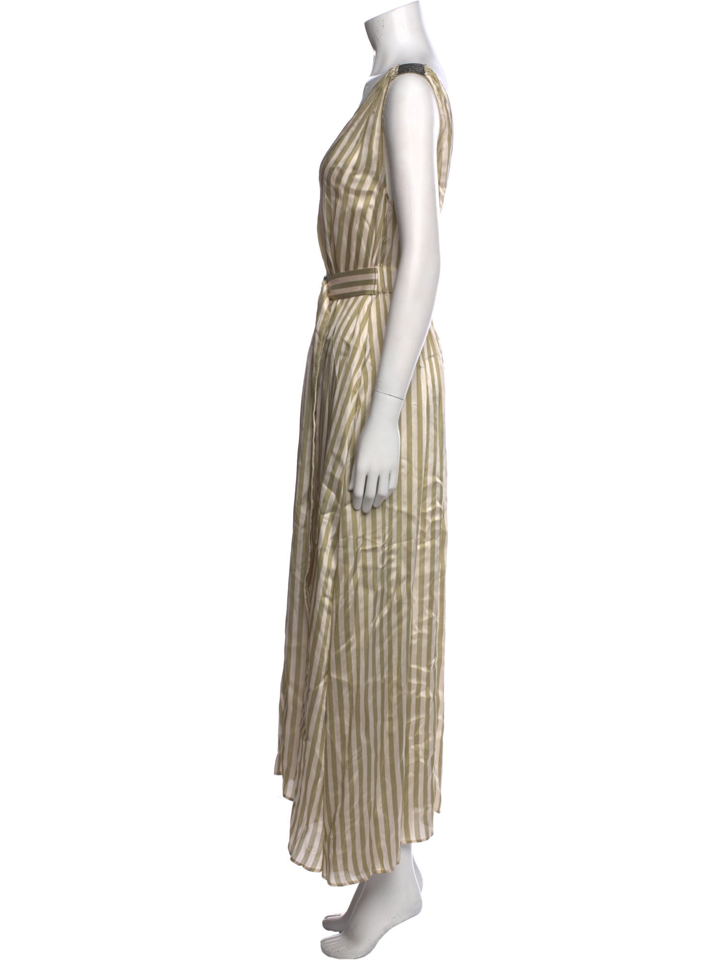 Brunello Cucinelli Striped Long Dress