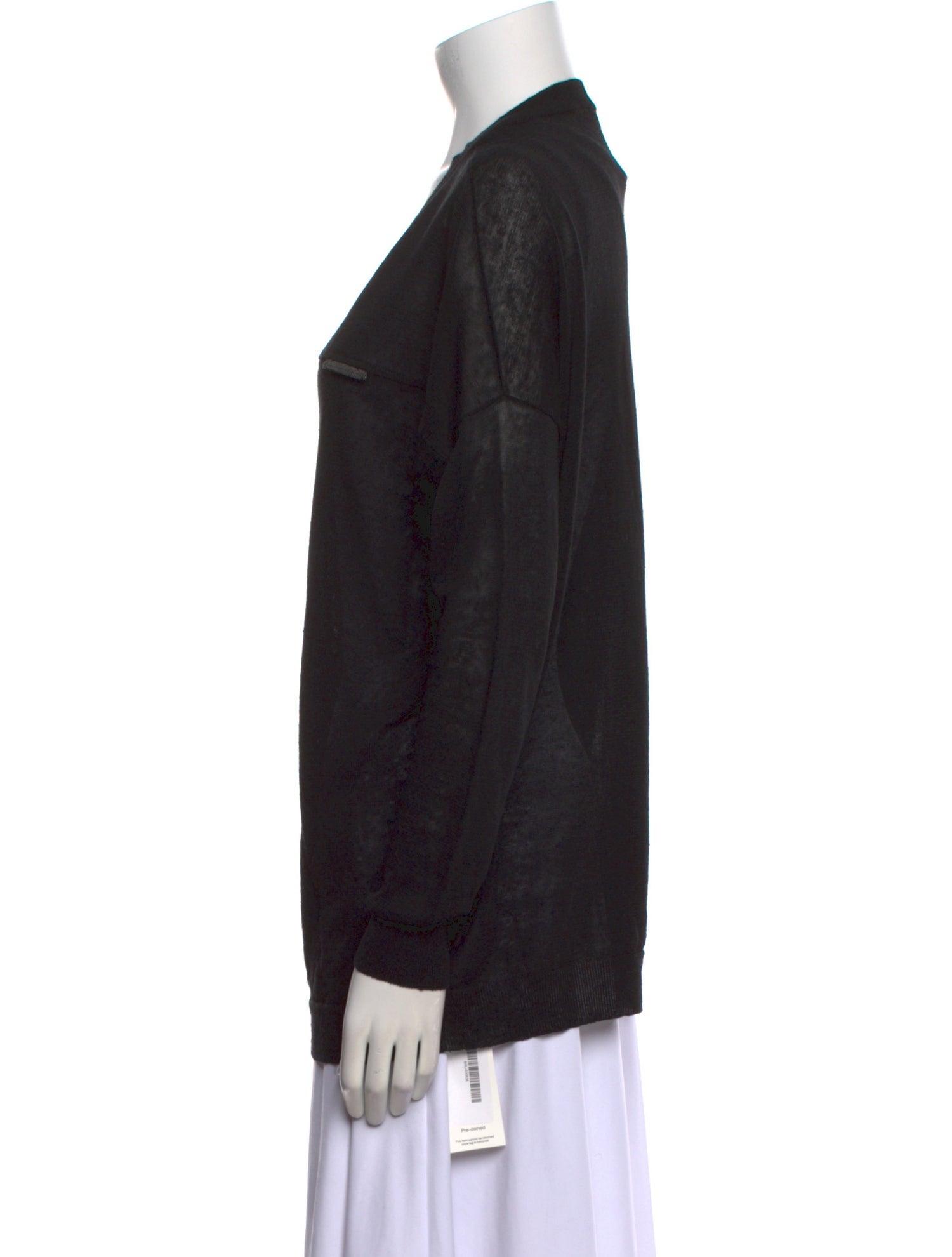 Brunello Cucinelli Linen V-Neck Sweater