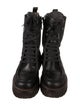 Brunello Cucinelli Leather Combat Boots